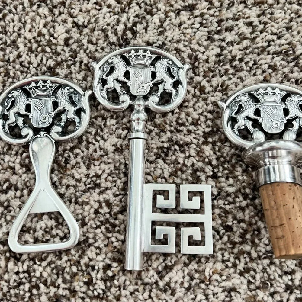Vintage Brinckmann & Lange Silver Plated Bremen Bar Tools Set ( 1950's )